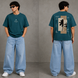 Paradise Escape Oversized Graphic T-Shirt