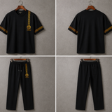 Luxury Black Signature Tracksuit – Premium Men's Co-Ord Set