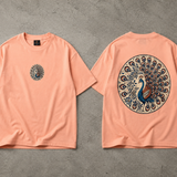 Royal Peacock Oversized Graphic T-Shirt
