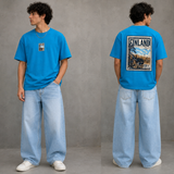 Nordic Postcard Oversized Graphic T-Shirt