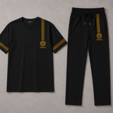 Luxury Black Signature Tracksuit – Premium Men's Co-Ord Set