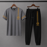 Luxury Black Signature Tracksuit – Premium Men's Co-Ord Set