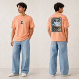 Nordic Postcard Oversized Graphic T-Shirt
