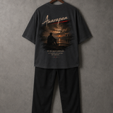 Awarapan Oversized Graphic T-Shirt – Charcoal Grey