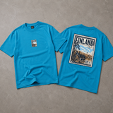Nordic Postcard Oversized Graphic T-Shirt