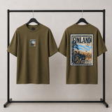 Nordic Postcard Oversized Graphic T-Shirt