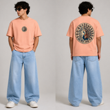 Royal Peacock Oversized Graphic T-Shirt