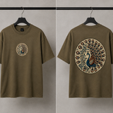 Royal Peacock Oversized Graphic T-Shirt