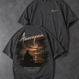 Awarapan Oversized Graphic T-Shirt – Charcoal Grey