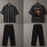 Awarapan Oversized Graphic T-Shirt – Charcoal Grey