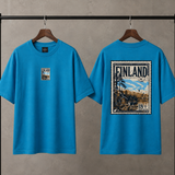 Nordic Postcard Oversized Graphic T-Shirt