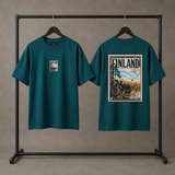 Nordic Postcard Oversized Graphic T-Shirt
