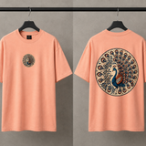 Royal Peacock Oversized Graphic T-Shirt